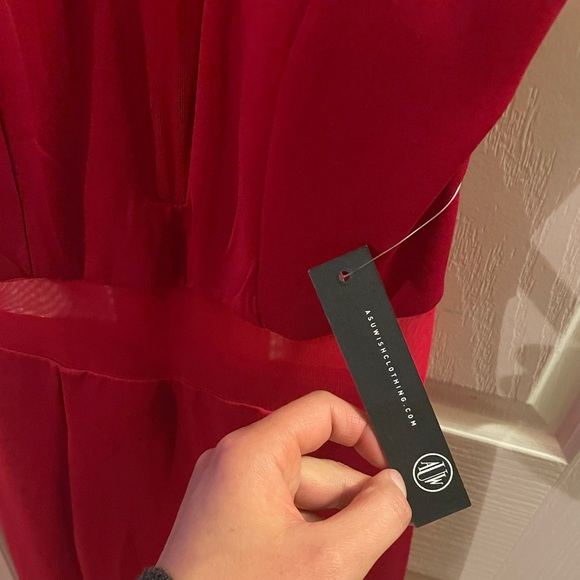 Red prom / evening gown dress size 3 - Picture 11 of 11